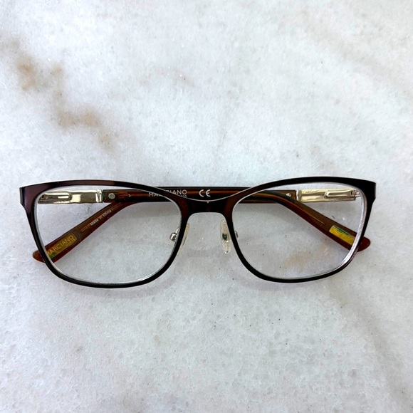 Guess Marciano GM 248 Brown and Gold Embellished Eyeglasses Frames 53 17 135 - Picture 1 of 8